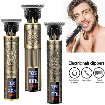 T9 Electric Hair Clippers Vintage Hair Trimmer Barber Hair Cutting Machine Mens Gifts Beard Shavers Shaving Machine