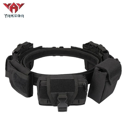 YAKEDA 6 in 1 Tactical Waist Bag Outdoor Multifunction Climbing Storage Bag Hiking Hunting tactical Pouch Belt Pocket Bag