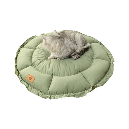 Winter Cat's Nest, Dog's Nest, Sleeping, Keeping Warm, Dog's Nest, Shrinking Rope, Pet Mat, Flower Bud Type