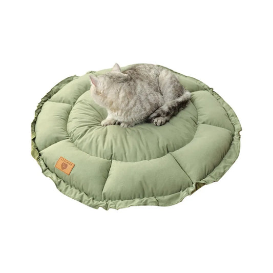 Winter Cat's Nest, Dog's Nest, Sleeping, Keeping Warm, Dog's Nest, Shrinking Rope, Pet Mat, Flower Bud Type