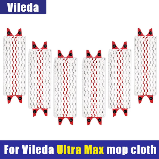 High Quality Microfiber Floor Mop Pads Reusable Flat Spin Mop Cloth Replacement for Vileda UltraMax Quick Drying Machine Washabl