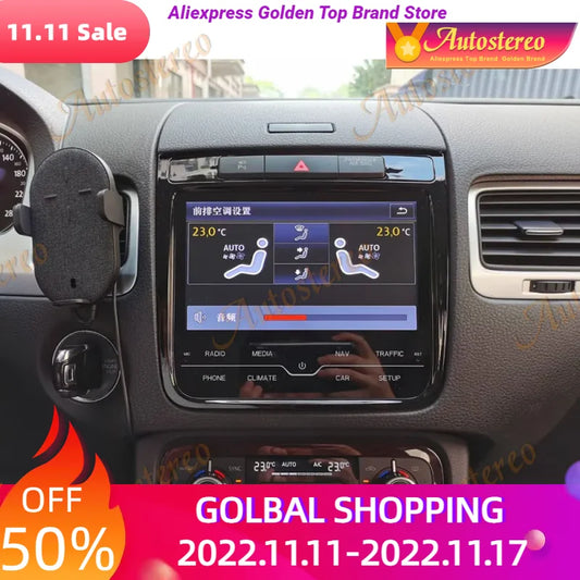 Carplay For VW TOUAREG RNS 850 RCD 550 Android 13 Car DVD Player Multimedia Player GPS Navigation Auto Radio Stereo Head Unit 4G