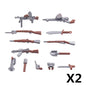 WW2 German Weapon Building Block 98K Two-color Gun US M1911 Soviet RPG Military Soldier Figure Accessories Rifle Pistol Toy C349