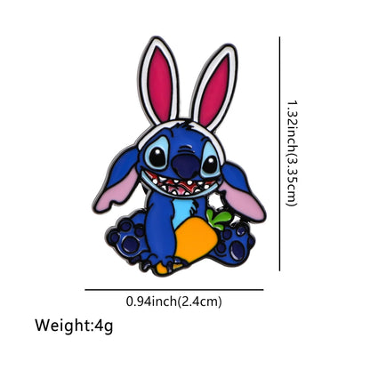 Cartoon Yellow Bear Pig Soft Enamel Pin Children Brooch for Clothes Briefcase Metal Badges Lapel Pins for Backpack Accessories
