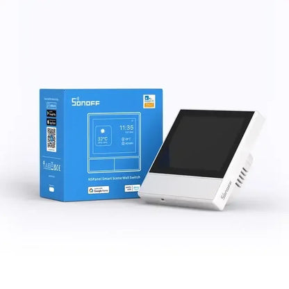 SONOFF NS Panel White Smart Scene Wall Switch EU/ US Wifi Smart Thermostat Display Switch Control Via eWelink Alexa Google Home