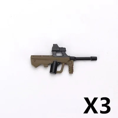 WW2 German Weapon Building Block 98K Two-color Gun US M1911 Soviet RPG Military Soldier Figure Accessories Rifle Pistol Toy C349