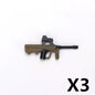 WW2 German Weapon Building Block 98K Two-color Gun US M1911 Soviet RPG Military Soldier Figure Accessories Rifle Pistol Toy C349