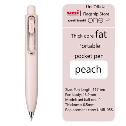 UNI Ball One P Small Thick Core Small Fat Pen Small Fat Second Generation Neutral Pen Fat Dudu Marble Quick Drying Waterproof