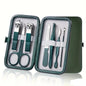 7/18 Pcs Manicure Set Nail Clippers Kit Professional Stainless Steel Nail Care Tools with Leather Travel Case For Man and Women