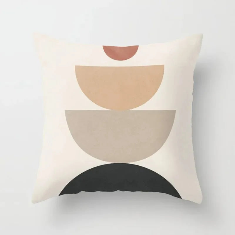 45*45cm simple plant print pattern cushion cover home decoration living room sofa chair pillow cover