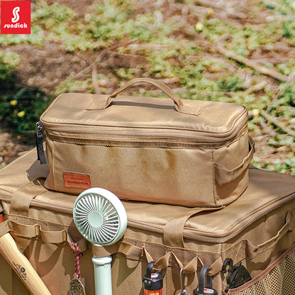 Oxford Cloth Camping Storage Handbag Waterproof Bbq Picnic Bags Reusable Cookware Carrier Organizer for Family Bbq Travel Supply