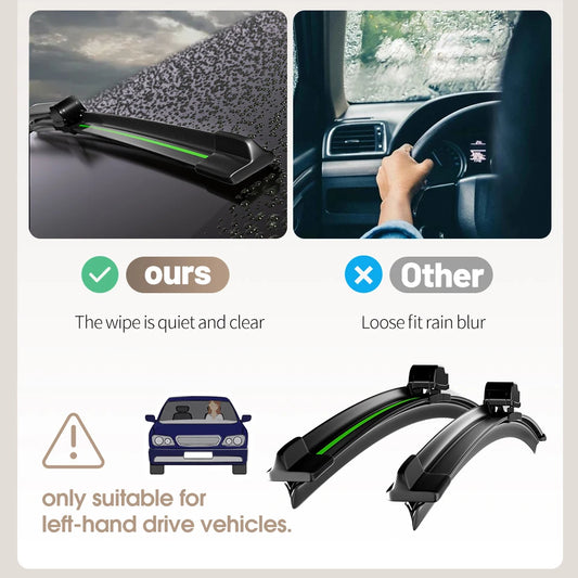 For Mitsubishi Outlander 1 2 3 2003-2023 Front Windshield Wiper Blades 2pcs Windscreen Window Accessories 2004 2006 2012 2018