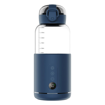 Portable 300ml Capacity Water Warmer for Baby Formula Precise Temperature Control Wireless Instant Water Warmer for Car Travel
