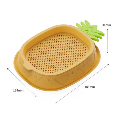 Hydroponic Cat Grass Planter Cat Grass Planter Tray Pineapple Design Plant Germination Tray Wheat Grass Growing Pot Nursery Cat