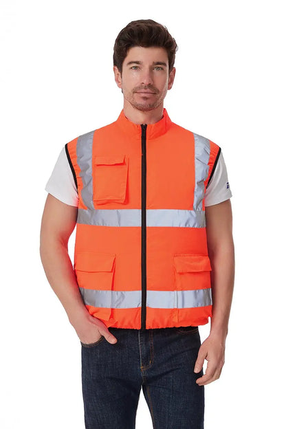 Cool Vest Summer Cooling Fan Waistcoat Reflective Stripe Work Clothes 5V USB Charging Conditioning Clothes Cooling Vest