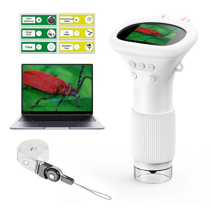 Daxiongmao Electron Microscope 1000X Handheld Digital Microscope 2'' HD IPS Screen Science Educational Toys Portable
