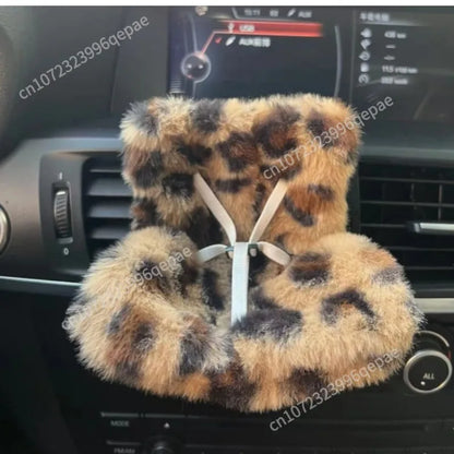 15-17cm Car Doll Seat  Labubu Doll Safety Seat Cute Doll Air Outlet Aromatherapy Decoration Car Interior Decoration