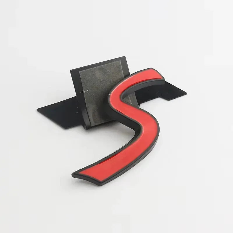 3D Metal Red Mini Cooper S Badge Emblem Sticker Decal for Mini R50 R52 R53 R56 R57 R58 F55 F56 Car Styling Accessories