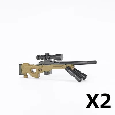 WW2 German Weapon Building Block 98K Two-color Gun US M1911 Soviet RPG Military Soldier Figure Accessories Rifle Pistol Toy C349