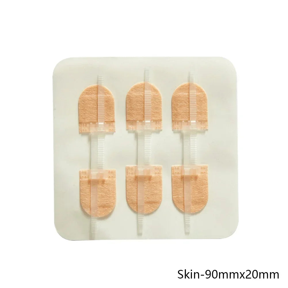 3pcs/set Band-Aid Zipper Tie Wound Closure Patch Hemostatic Patch Wound Fast Suture Zipper Band-Aid Outdoor Emergency Device