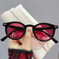 New Round Women Sunglasses Classic Round Frame Fashion Brand Designer Black Driving Sun Glasses Female Shades