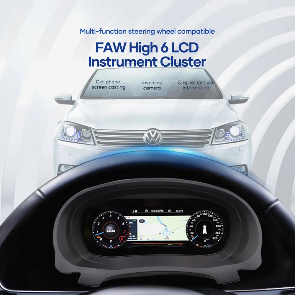 Digital Dashboard Cluster For VW Caddy Touran Transportor T6 T5.1 EOS Sharan Golf 5 MK5 Virtual Instrument Panel Cockpit