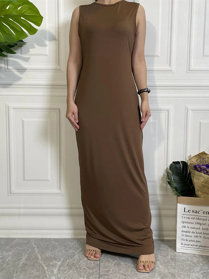Muslim Woman Dress Abaya For Women Hijab Long Dresses Middle East Dubai Casual Kaftan Islam Clothing Products Without Turkey