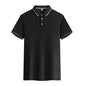 Polo Shirt mens Summer New Mens Short Sleeve Polo Shirt synthetic fiber  Men's Business Casual Polo Shirt S-4XL