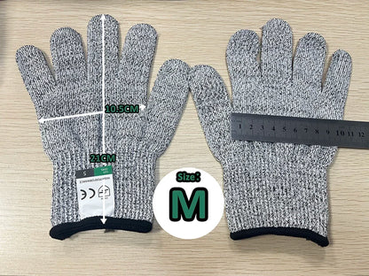 HPPE Level 5 Safety Anti Cut Gloves High-strength Industry Kitchen Gardening Anti-Scratch Anti-cut Glass Cutting Multi-Purpose