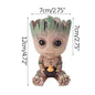 Groot Flowerpot Home Decoration Vases Multifunction Groot Flower Pot Ornaments Arrangement Action Character Figurine Pen Holder