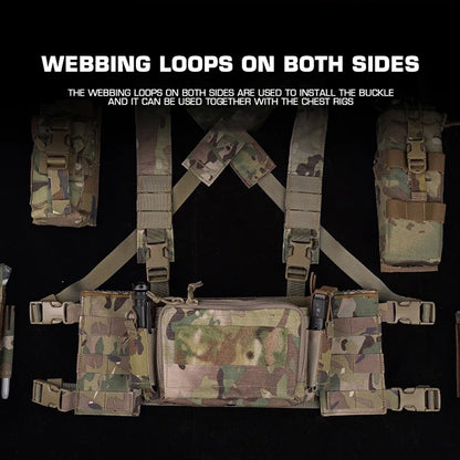 Tactical Chest Rig Side Accessory Molle  D3CR MK3 MK4 Chest Rig Hspstyle Side Entry Panel Airsoft Hunting Vest Gear