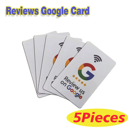 5/10Pcs Review Us On Google Tap Card NFC Ready To Be Activated Instantly Boost Business Reviews Google Review Tap NFC Card Tag