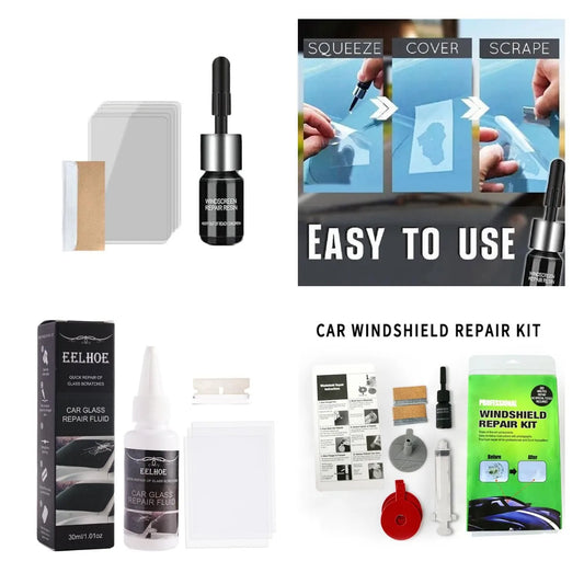Car Glass Scratch Repair Fluid Agent Set Windscreen Window Glass Nano Scratch Crack CrackResin Repair Agent Tools Auto Accessory