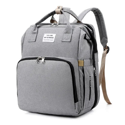 Portable Mommy Baby Diaper Bag Backpack Changing Pad Fashion Backpack USB Interface Babies Bags Station