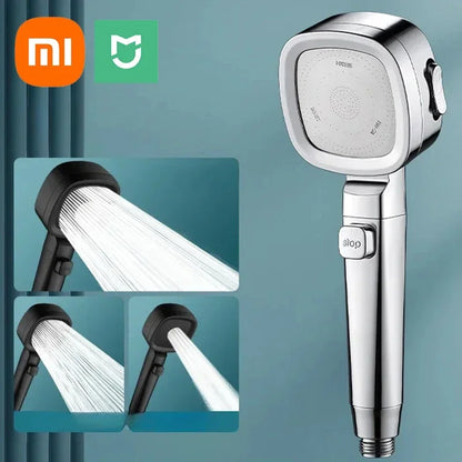 Xiaomi High Pressure Shower Head 3 Modes Adjustable Filter Shower Head Set New Smart Bathroom Shower Head Accessories Sprayer