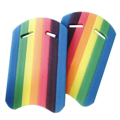 Pool Kids Adults Foam Board Swimming Training Aid Rainbow Float Board Swimming Kickboard Float Hand Board Float Kick Board DIY