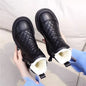 Large Size 34-42 Women's Boots 2024 Winter Plush Snow Boots Keep Warm With Pile Thickened Mom Cotton Shoes Women's Black Boots