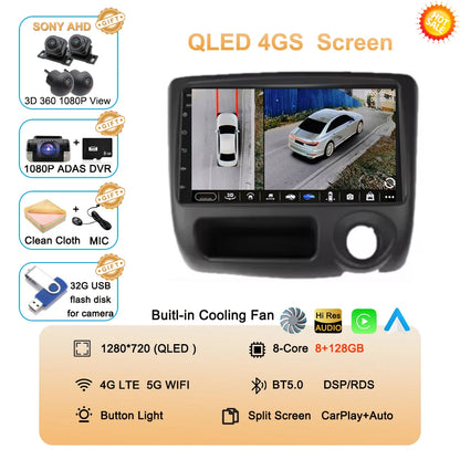 Android 14 For Toyota Vitz Yaris Echo 1999-2005 Carplay Auto Car Radio Multimedia Video Player Navigation GPS No 2Din 2 Din DVD