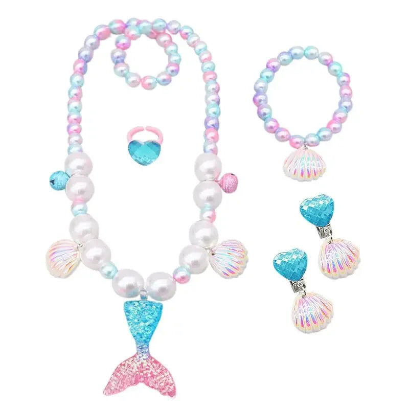 Fancy Mermaid Costumes for Girls 4-10 Y Ariel Cosplay Birthday Princess Dress Halloween Carnival Party Gown Girls Mermaid Dress