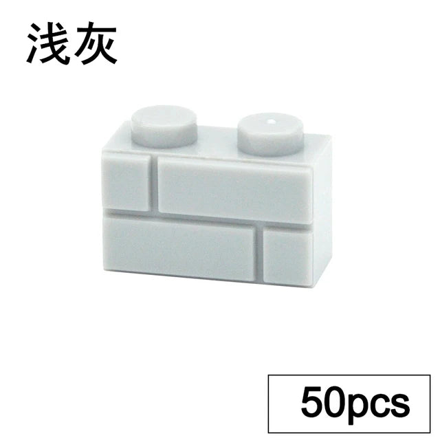 DIY Wall Bricks 1x4 1x3 1x2 Dots Thick Building Block Educational Creative House Contruction Toys Compatible With 15533 For Kids