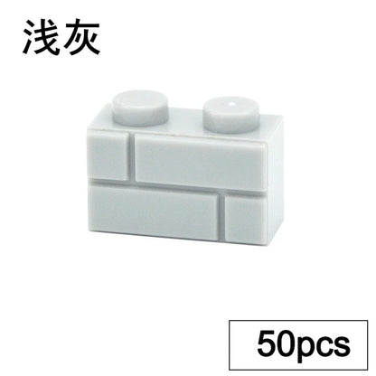 DIY Wall Bricks 1x4 1x3 1x2 Dots Thick Building Block Educational Creative House Contruction Toys Compatible With 15533 For Kids