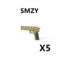 WW2 German Weapon Building Block 98K Two-color Gun US M1911 Soviet RPG Military Soldier Figure Accessories Rifle Pistol Toy C349