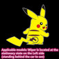 Pokemon Cute Pikachu Reflective Wiper Decorative Stickers Car Rear Window Wagging Tail Modification Decals Children's Toys