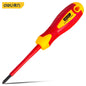 Deli 1pcs Insulated Screwdriver CRV PH SL Chrome Vanadium Steel 1000V High Voltage Resistant Electrician Repair Tools