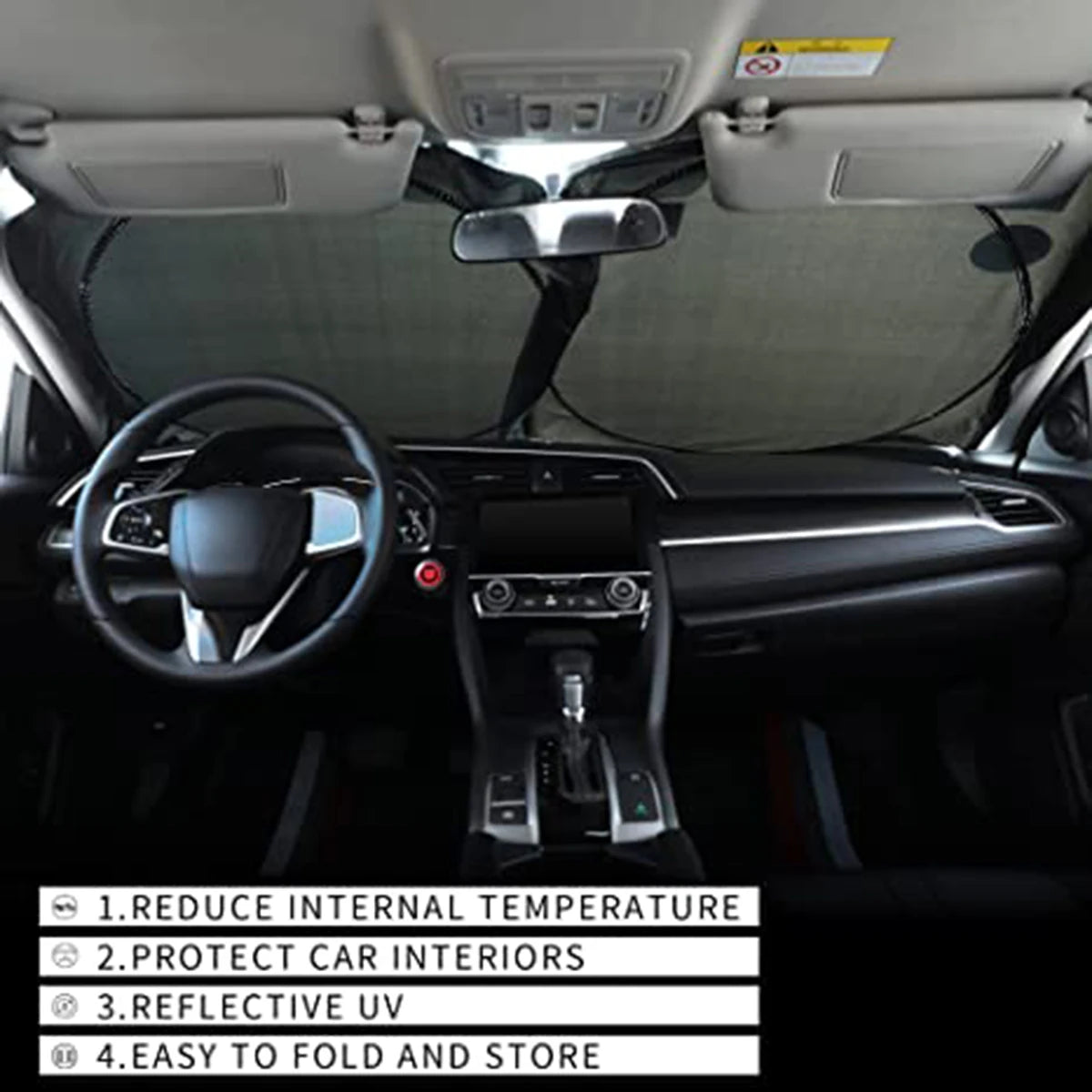 Car Windshield Cover Front Window Sun Visor Interior Protection Screen Shield Blocker Foldable Reflector