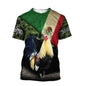 Rooster Fight Pattern T Shirt For Men Funny Chicken 3D Printed Tees Summer Casual Short Sleeve Round Neck Tops Unisex T-Shirts