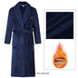 Big Size 3Xl 4Xl Kimono Robe Gown Winter New Men's Homewear Coral Fleece Bathrobe Shower Peignoirs Loose Thicken Nightwear
