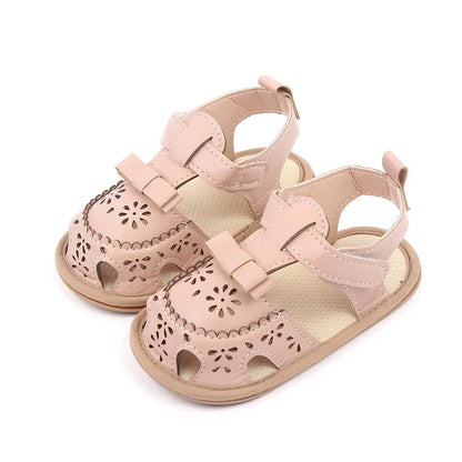Infant Girl Sandales Toddler Summer Shoes Newborn Bebes Soft Rubber Sole Footwear for 1 Year Cute Bows Sandalen Baby Items Gifts