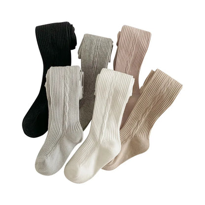Baby Girl Tights Leggings Kids Pants Solid Cotton Child Pantyhose Casual Stockings Girls Toddler Dance Spring Clothes 0-8Yrs