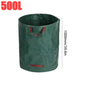 50-500L Foldable Garden Waste Bag Large Capacity Leaf Sack Light Storage Bag Garbage Wastebasket Garden Leaves Debris Trash Can